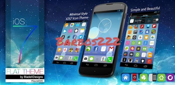 Ios Flat (APEX NOVA GO THEME) v.1.1.0