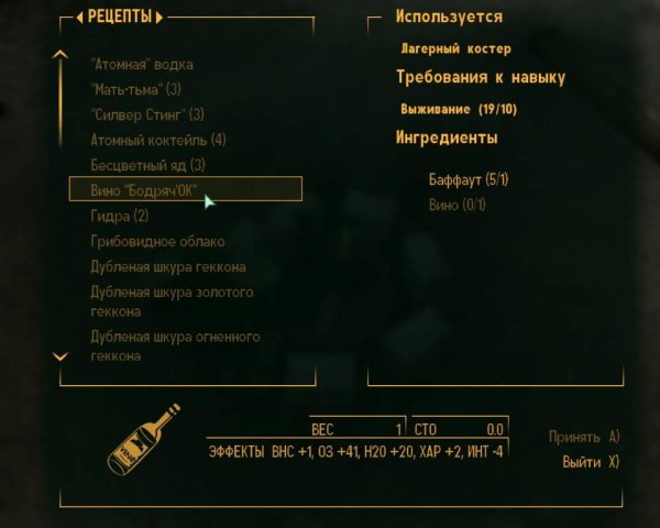 Новая выпивка