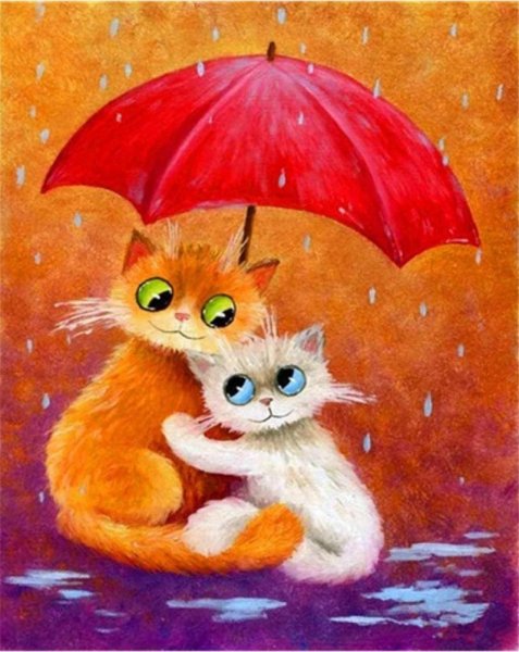 Кот под зонтом (6)