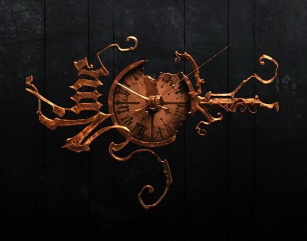 Complex steampunk clock