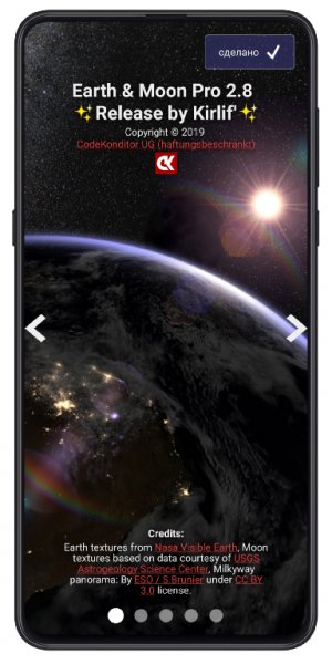 Earth &amp; Moon in HD Gyro 3D PRO Parallax Wallpaper v2.8