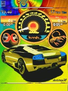 Lamborghini car спидометр анимация
