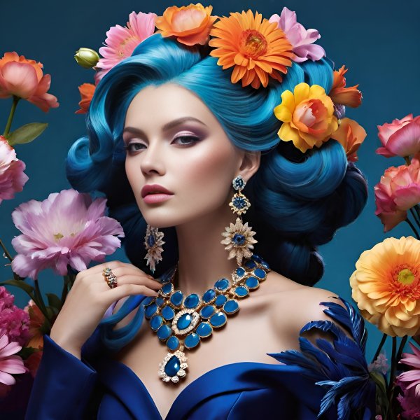 Девушка,арт,цветы.20