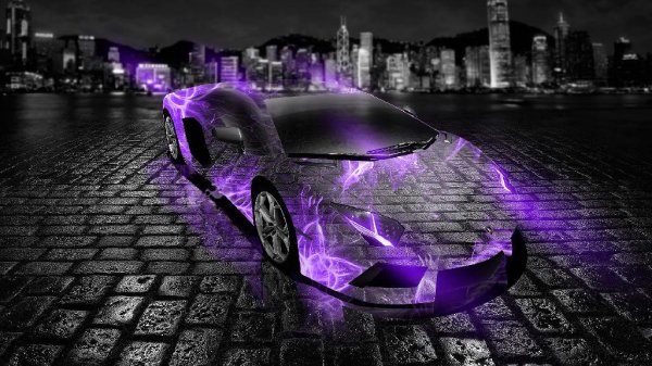 Пак обоев с полупрозрачными авто