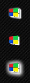 Windows Start Orb 3D Glowing ms logo