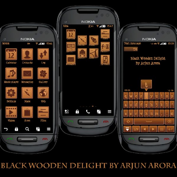 Black Wooden Delight Arjun Arora Nokia
