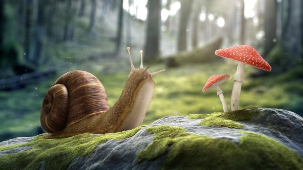 digital art-artwork-CGI-3D-nature-stone