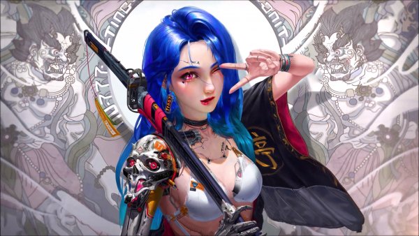 Cyberpunk - Samurai Girl