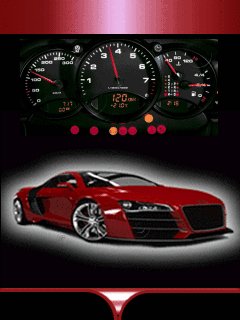 Audi r8 red car спидометр