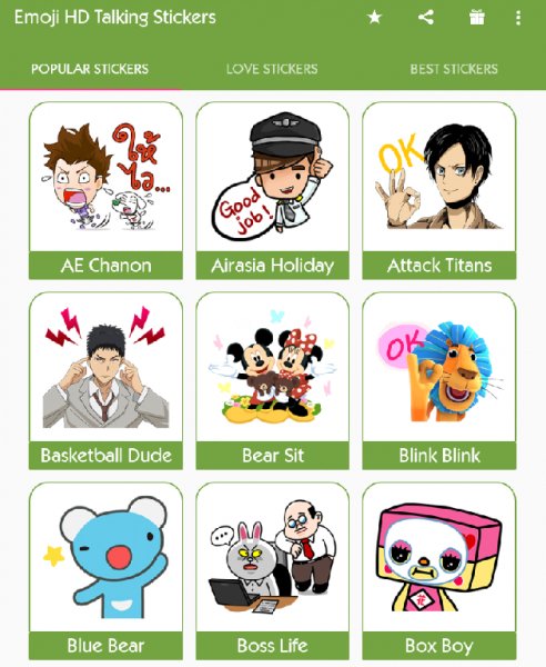 Emoji HD Talking Stickers 1.1
