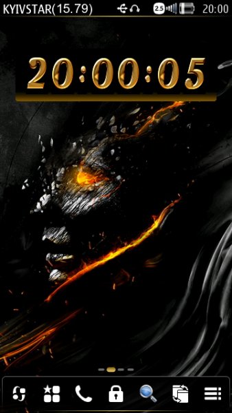 Dark Gold Clock by DarkGreed