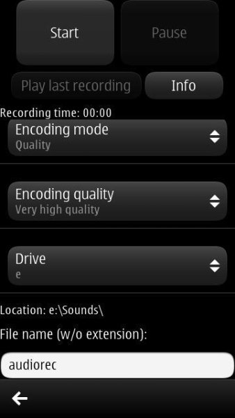 Audio Recorder Pro v.1.00