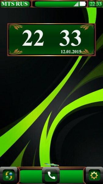 Leaves DigitalClock By Amonboy