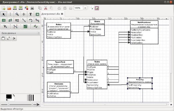 Dia Diagram Editor 0.97 RUS