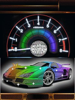 Neon car turbo спидометр