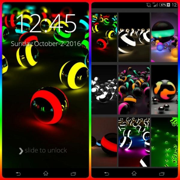 3D Light Balls Screen Lock 24.4