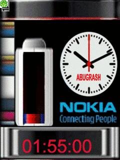 Nokia color часы заряд батареи анимация