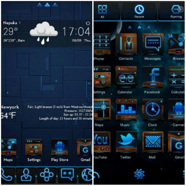 Blu-ray GOLauncher EX Theme V1.4