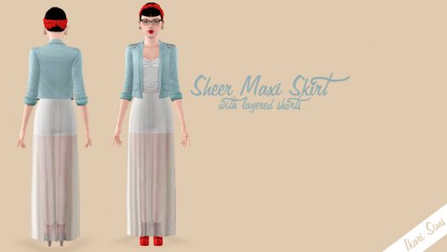Sheer Maxi Skirt