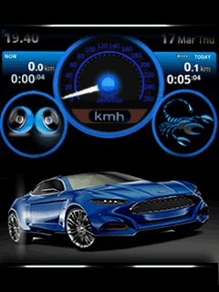 Супер тачка zenvo спидометр