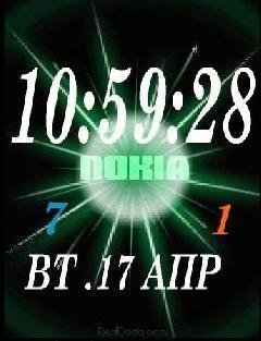 nokia animated clock
