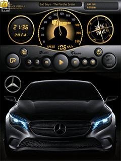 Mercedes benz player спидометр анимация