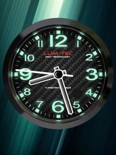 Analog neon clock