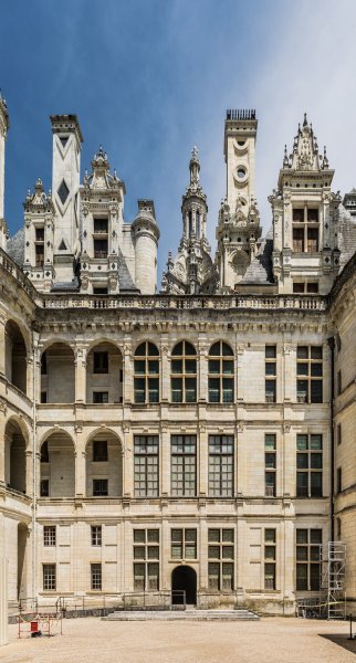 Facade of the Chambord Castle 06