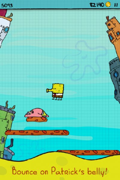 Sponge Bob Doodle Jump v1.0 [Mod Money]