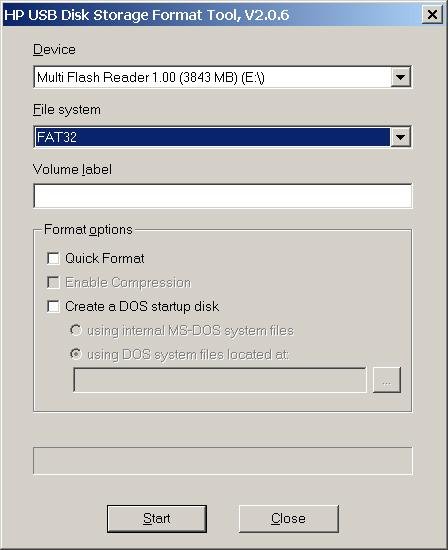 HP USB Disk Storage Format Tool 2.1.8