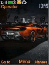 Orange sport car