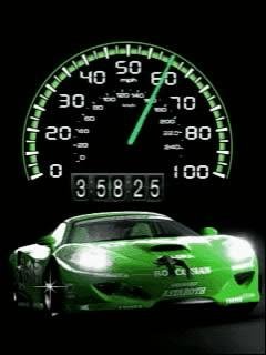 Car green speed bmw viper
