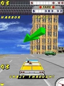 Crazy Taxi 3D Samsung 240x320 Сенсор