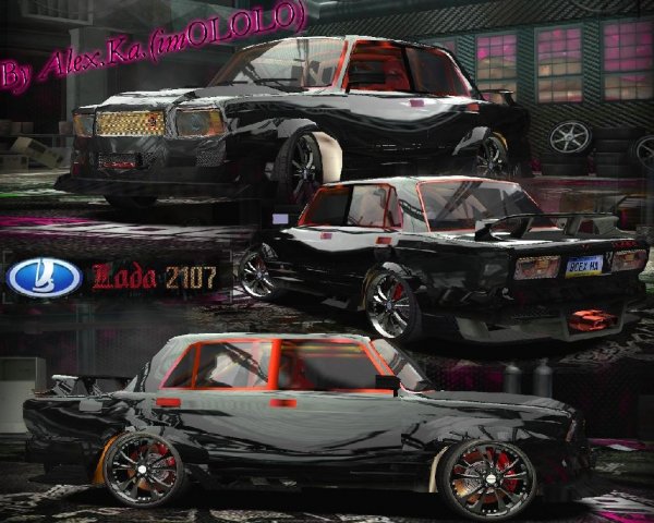 NFSMW Lada 2107 Tuning GOLDEN-RED
