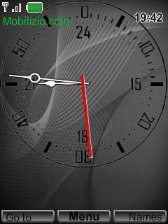 Silver clock by Razor360