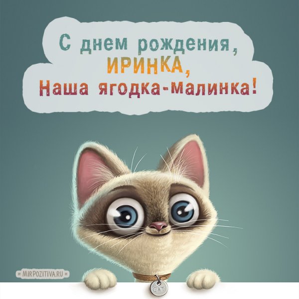 С Днём рождения, Иринка !