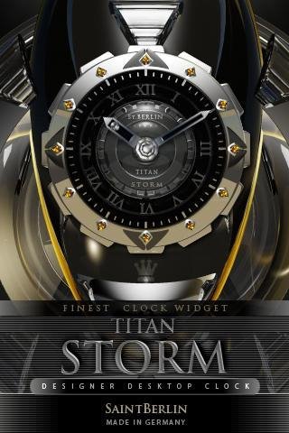 TITAN STORM Clock Widget