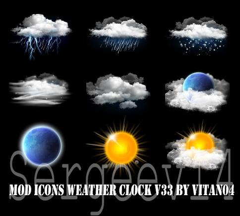 Mod Icons Weather Clock