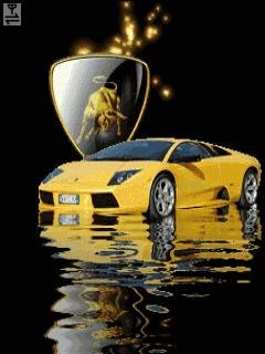 Lamborghini gold car