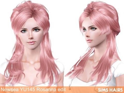 SimsHairs NewSeaYU145Rosanna retexture