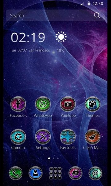 СМ лаунчер Theme Galaxy Core 1.1.1