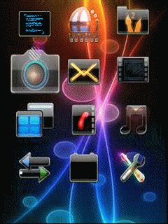 Neon icons theme анимация