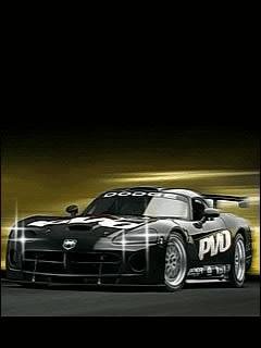 Gold dodge viper car анимация