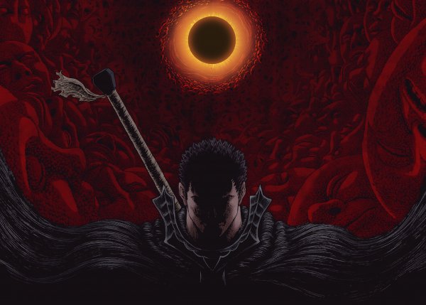 Цветные обои Berserk Guts