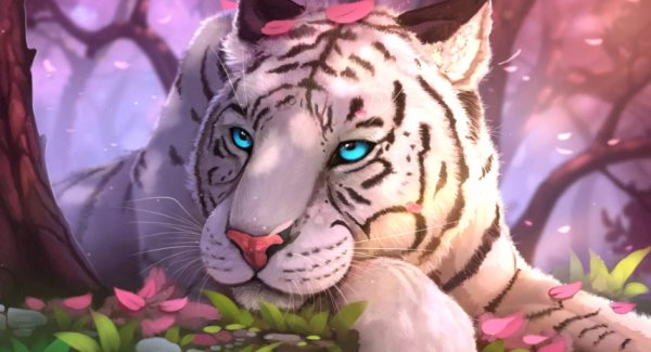 White Tiger - Digital Art