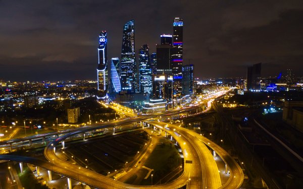 Россия, Москва, Moscow City обои 4k ultra hd 3840x2400