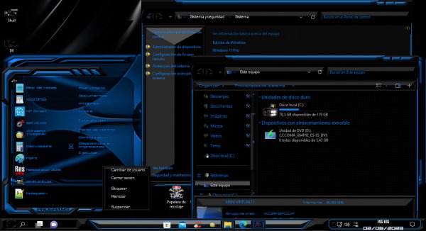 STEALTH BLUE for Windows 11 21H2-23H2++