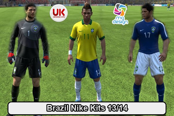 Brazil 13-14 Nike Kits by Mateus Guedes