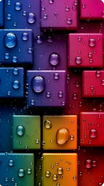 Colors-drops-cubes-and-water-180725