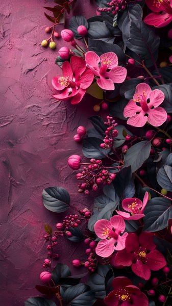 Pink-flowers-background-311024